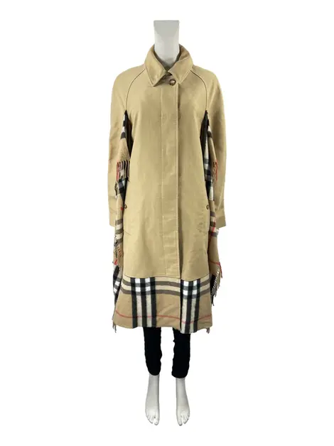 Casaco Burberry Longo Bege