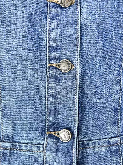 Casaco Carol Bassi Jeans Azul
