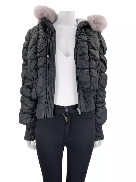 Casaco Catherine Malandrino Puffer Preto