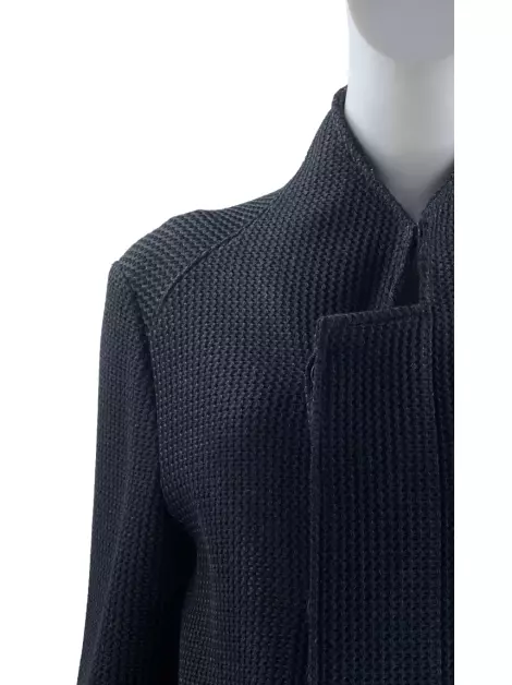 Casaco Emporio Armani Texturizado Preto