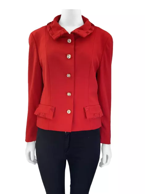 Casaco Escada Couture Lã Vermelho