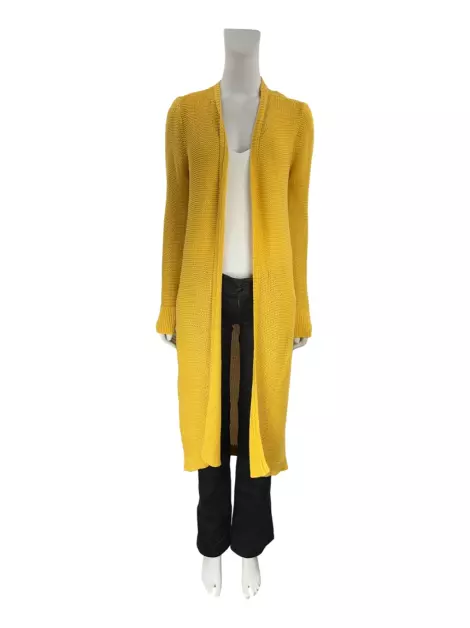 Casaco Etoiles Tricô Longo Amarelo