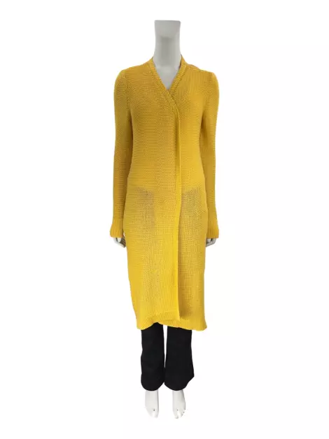Casaco Etoiles Tricô Longo Amarelo