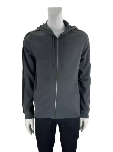 Casaco Hermès Run H Bicolor Zipped Hooded Sweater