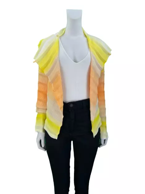 Casaco Issey Miyake Cardigan Estampado