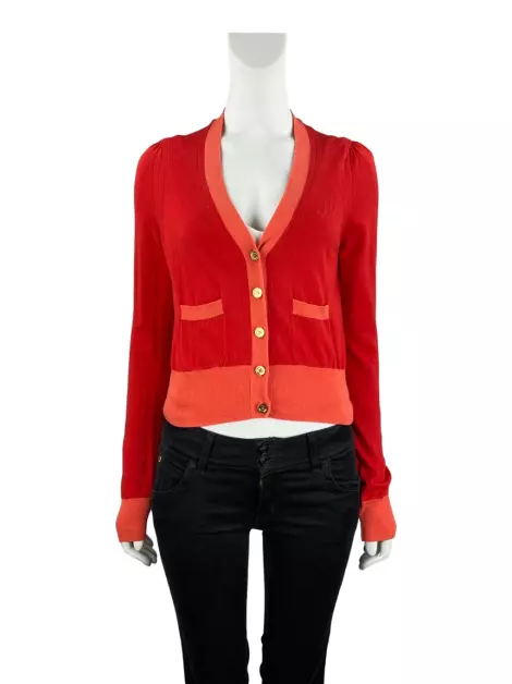Casaco Juicy Couture Cardigan Tricot Vermelho
