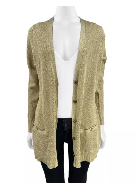 Casaco Lauren Ralph Lauren Tecido Dourado