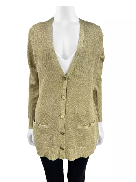 Casaco Lauren Ralph Lauren Tecido Dourado