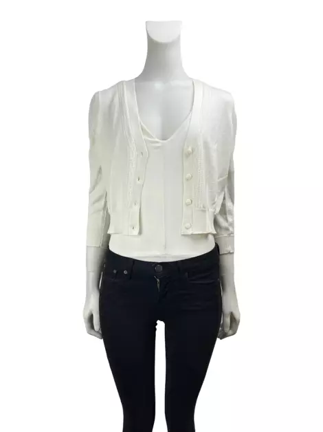 Casaco L.K Bennett Tricot Creme