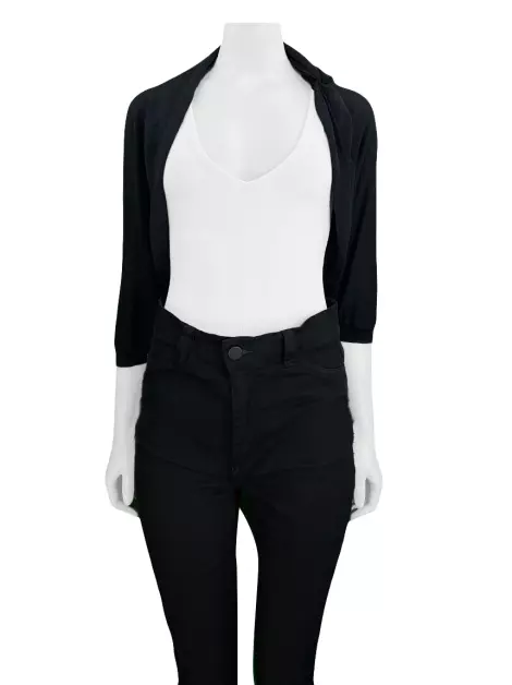 Casaco Lucidez by Marcia Azzi Bolero Preto