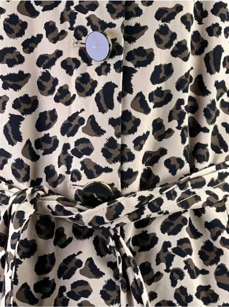 Casaco Marc By Marc Jacobs Longo Animal Print