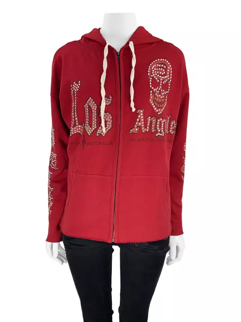 Casaco Mariana Penteado Los Angeles Vermelho