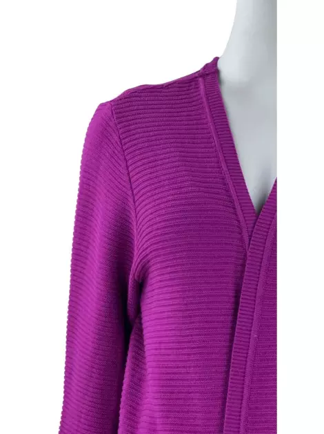Casaco Mixed Tricot Rosa