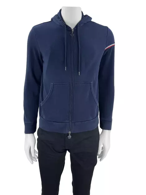Casaco Moncler Maglia Cardigan Azul Marinho