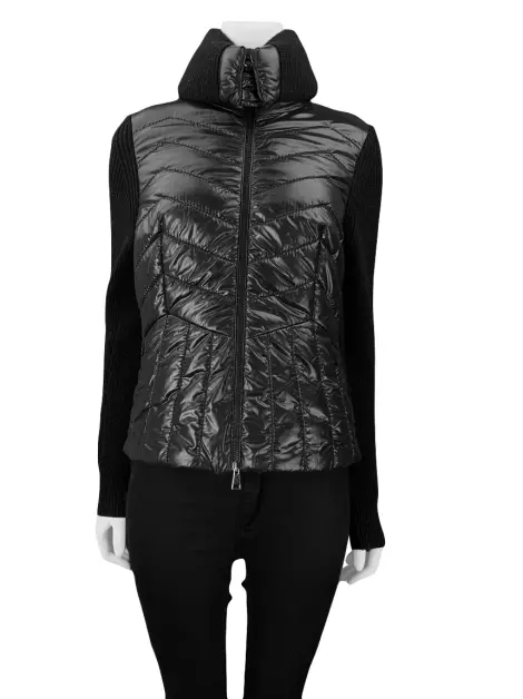 Casaco Moncler Maglione Tricot Preto