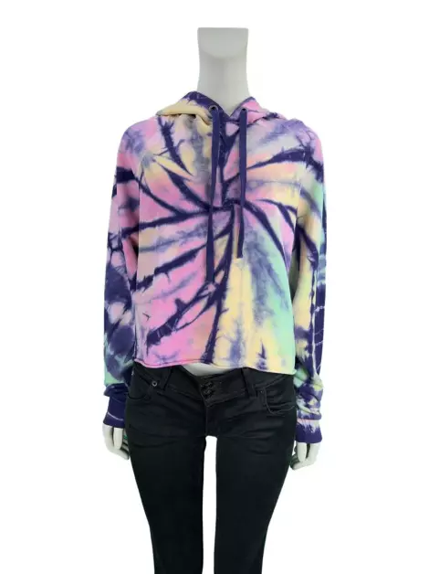 Casaco Not Your Basic Denim Moletinho Tie-Dye