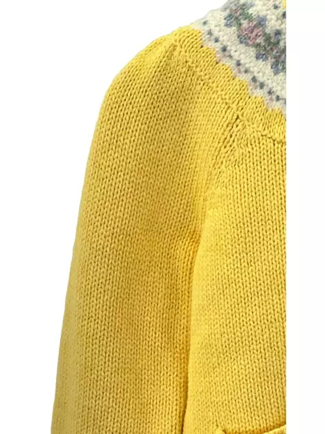 Casaco Ralph Lauren Tricot Amarelo