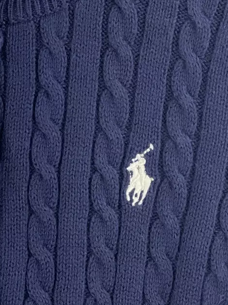 Casaco Ralph Lauren Tricot Azul