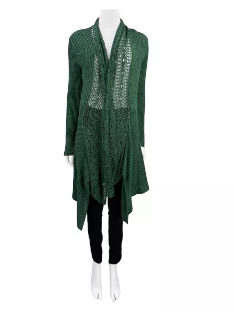 Casaco Sacada Tricot Verde