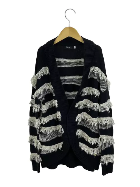 Casaco Spezzato Teen Tricot Listrado Preto