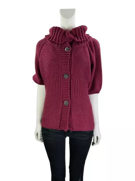 Casaco Spezzato Tricot Vermelho