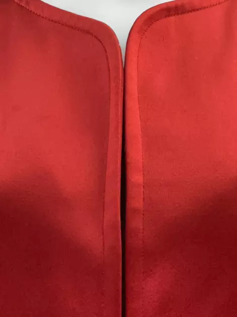 Casaco Yves Saint Laurent Seda Vermelha