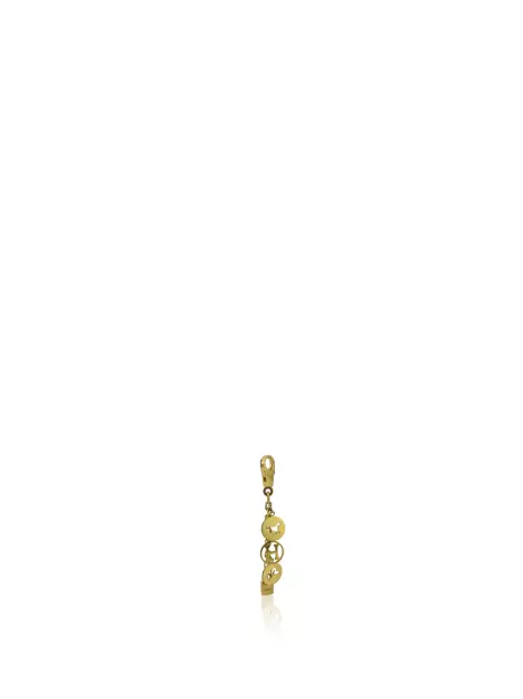 Chaveiro Hermès Olga Breloque Charm Dourado