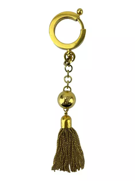 Chaveiro Louis Vuitton Tassel Dourado