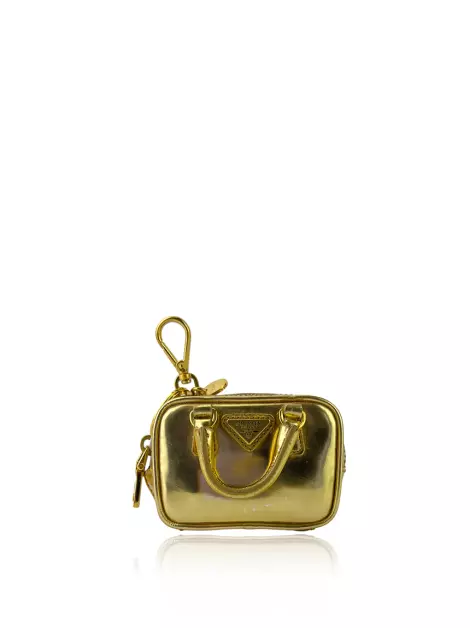 Chaveiro Prada Bag Dourada