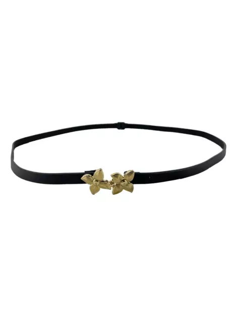 Cinto Anne Fontaine Couro Preto