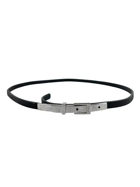 Cinto Christian Dior Buckle Preto Vintage