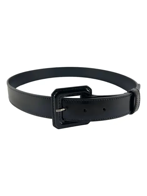 Cinto Christian Dior Couro Preto Vintage