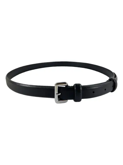 Cinto Christian Dior Couro Preto Vintage