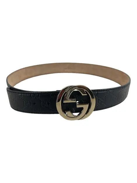 Cinto Gucci Interlocking G Preto