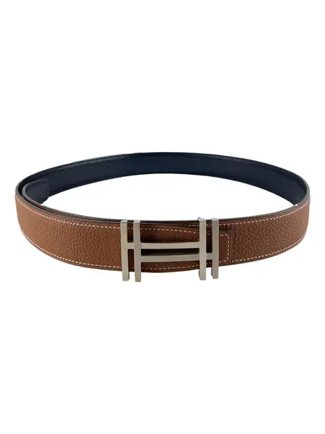 Cinto Hermès H au Carré Reversível Bicolor