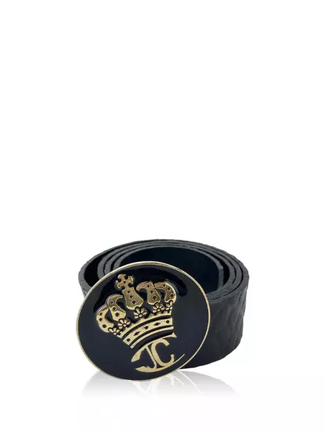 Cinto Just Cavalli Couro Preto
