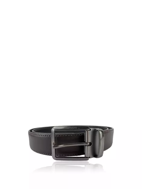 Cinto Lacoste Couro Marrom
