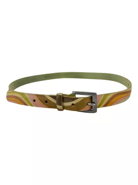 Cinto Paul Smith Couro Estampado