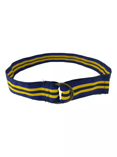 Cinto Polo Ralph Lauren Listrado Bicolor