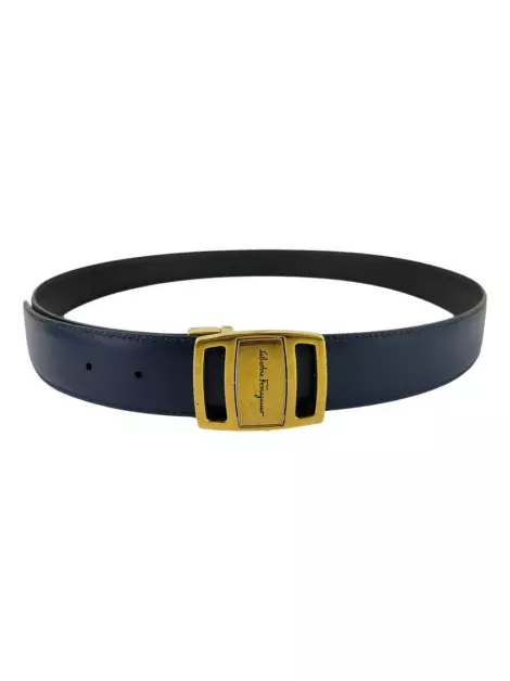 Cinto Salvatore Ferragamo Couro Azul