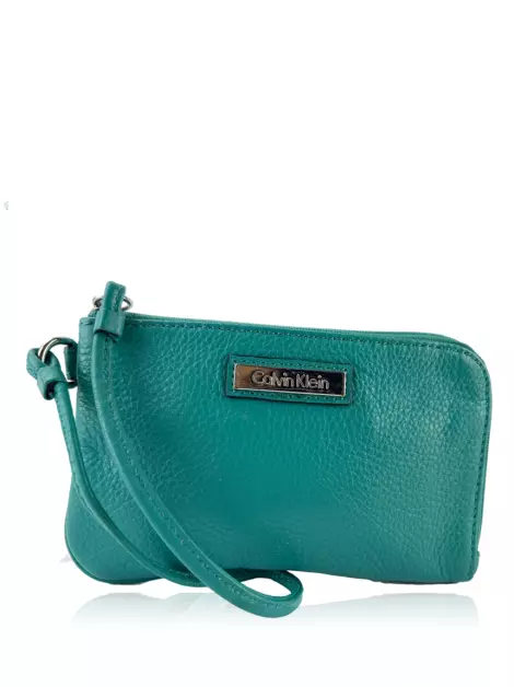 Clutch Calvin Klein Wristlet Verde