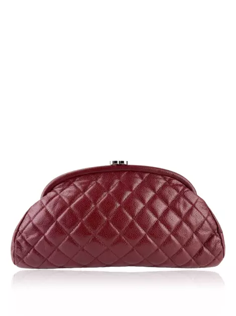 Clutch Chanel Timeless Caviar Vinho