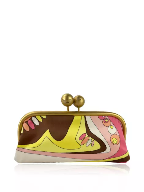 Clutch Emilio Pucci Kisslock Estampada