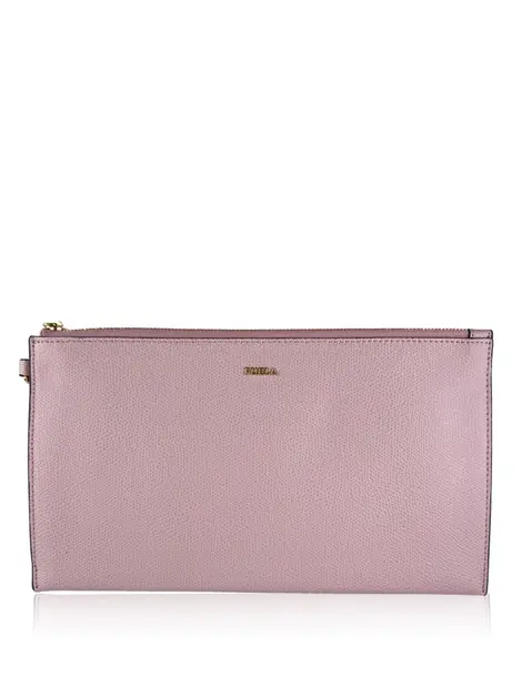 Clutch Furla Couro Rosa