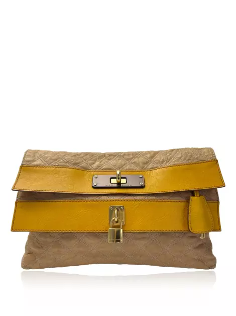 Clutch Marc Jacobs Couro Bege