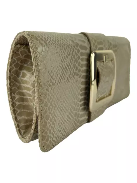 Clutch Michael Kors Texturizada Bege