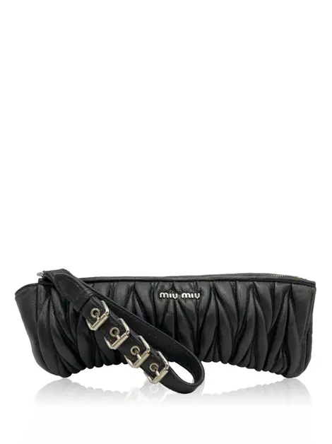Clutch Miu Miu Matelassê Preta