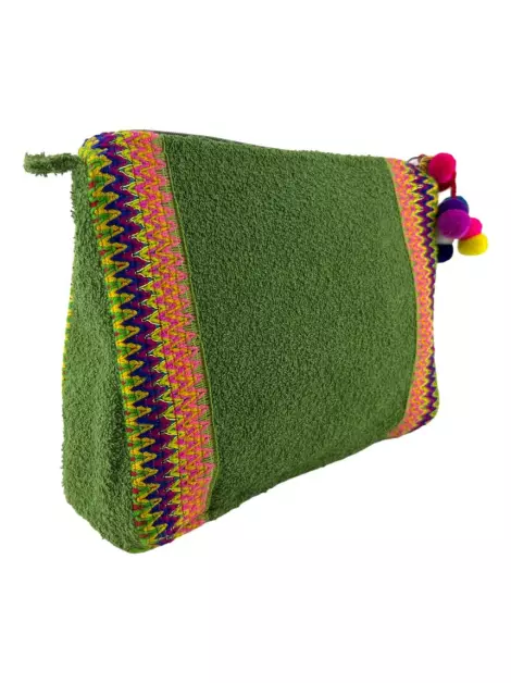 Clutch Nannacay Tecido Verde