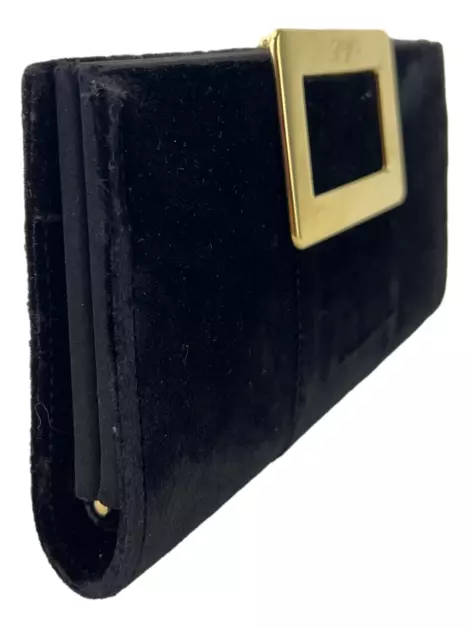 Clutch Roger Vivier Veludo Preta