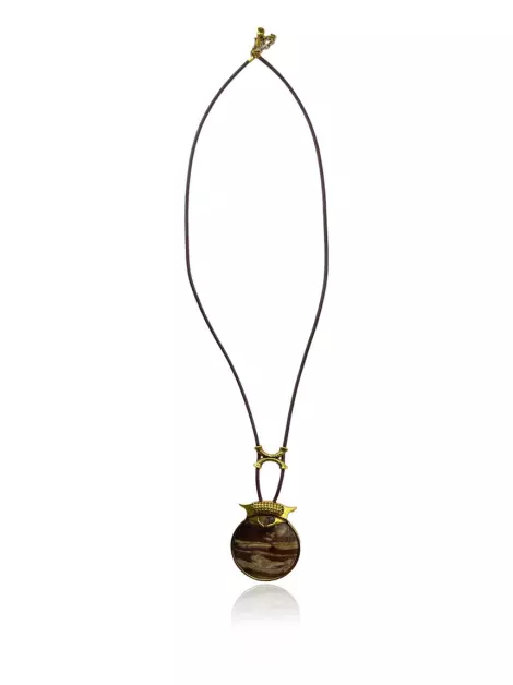 Colar Camila Klein Medalhão Dourado